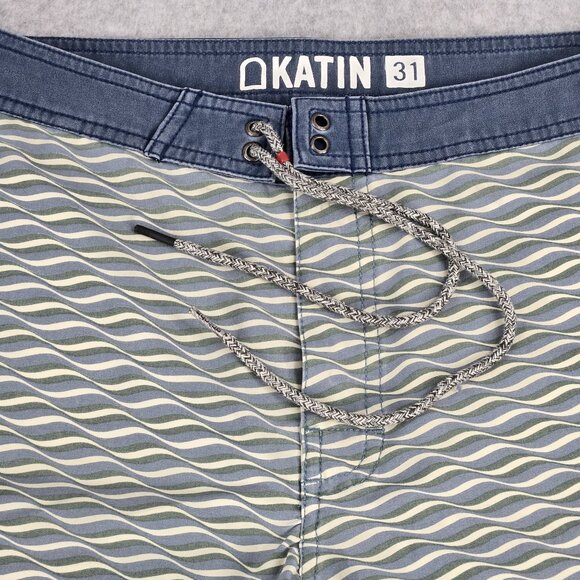 Katin Board Shorts Mens 31 Button Beach Water Surf Swim Trunks Casual Unlined - Picture 3 of 7